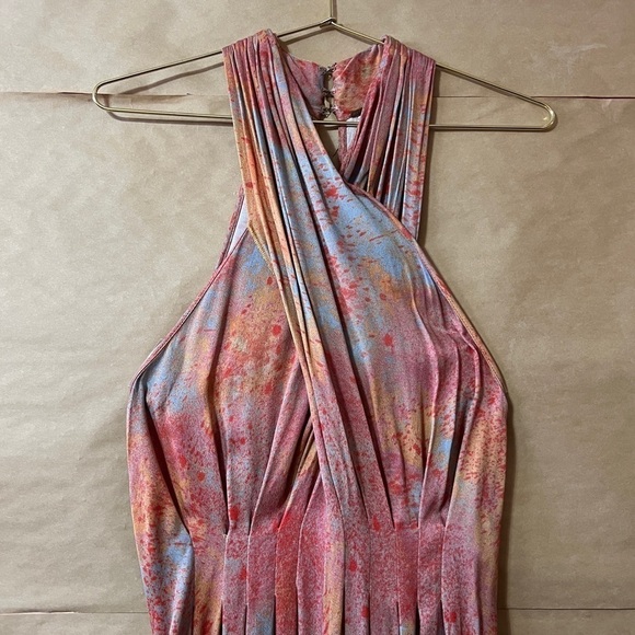 Free People | Seduction Playsuit Wide Leg Jumpsuit Crisscross Pleated Size XS - Picture 4 of 15